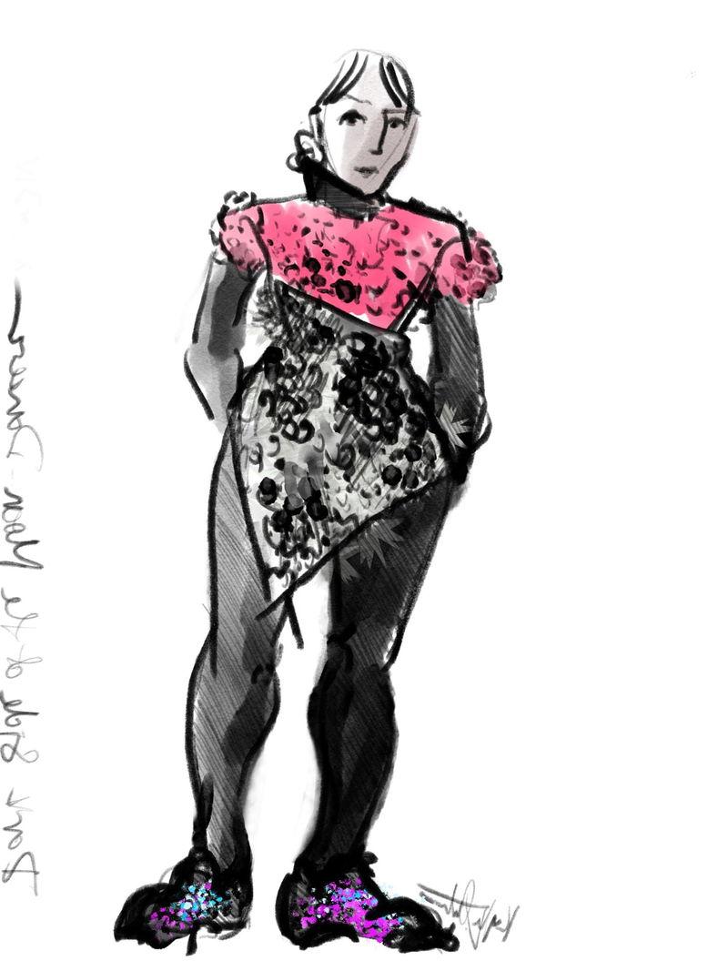 舞者的服装，由凯尔·阿通设计.