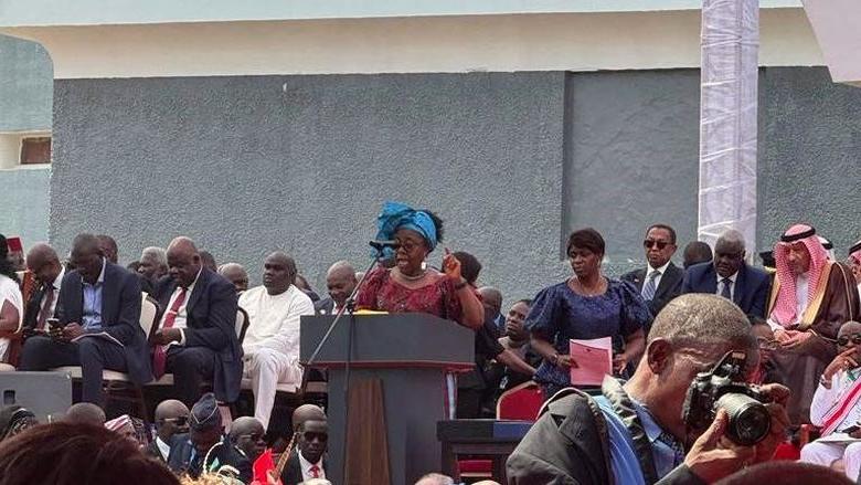 帕特里夏·贾贝·韦斯利在利比里亚总统就职典礼上